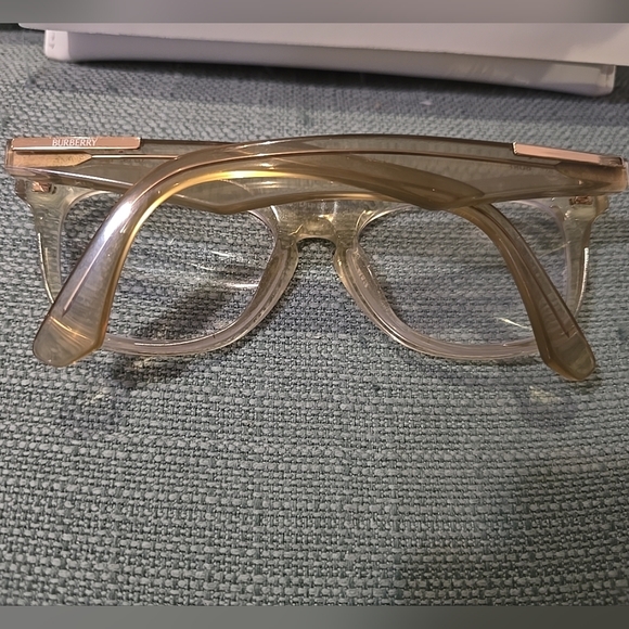 BURBERRY Glasses B 2409 4123 53-19 145 Beige Crystal & Gold Frame (FRAME ONLY) - Picture 6 of 6